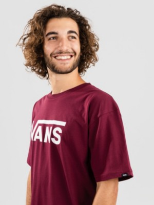 Vans burgundy sale t shirt